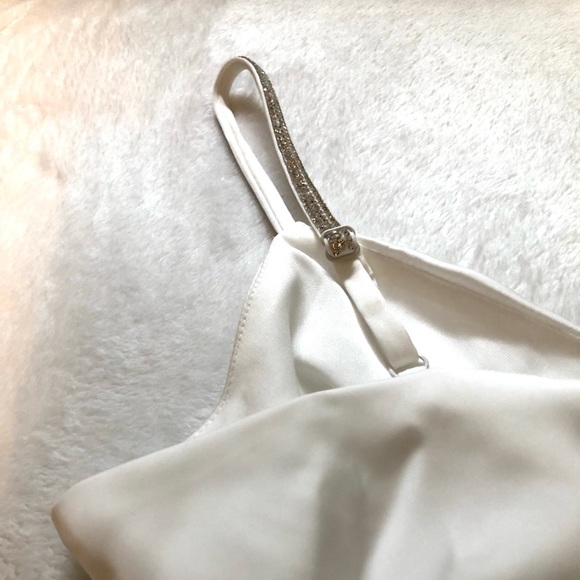 Women’s White Satin Dress | Medium | Le Chateau - Picture 4 of 7